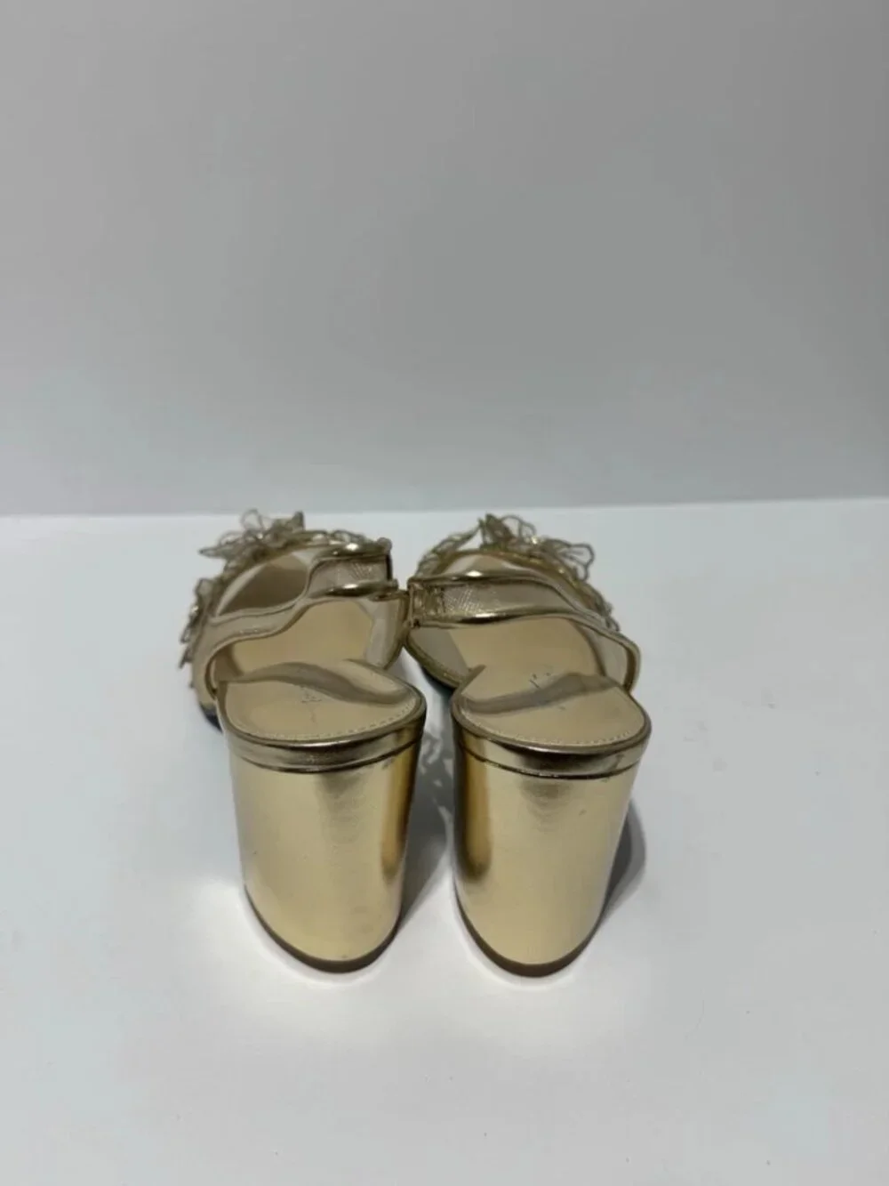 Betsey Johnson Womens Avi Slingback Heels Gold Size 11 M